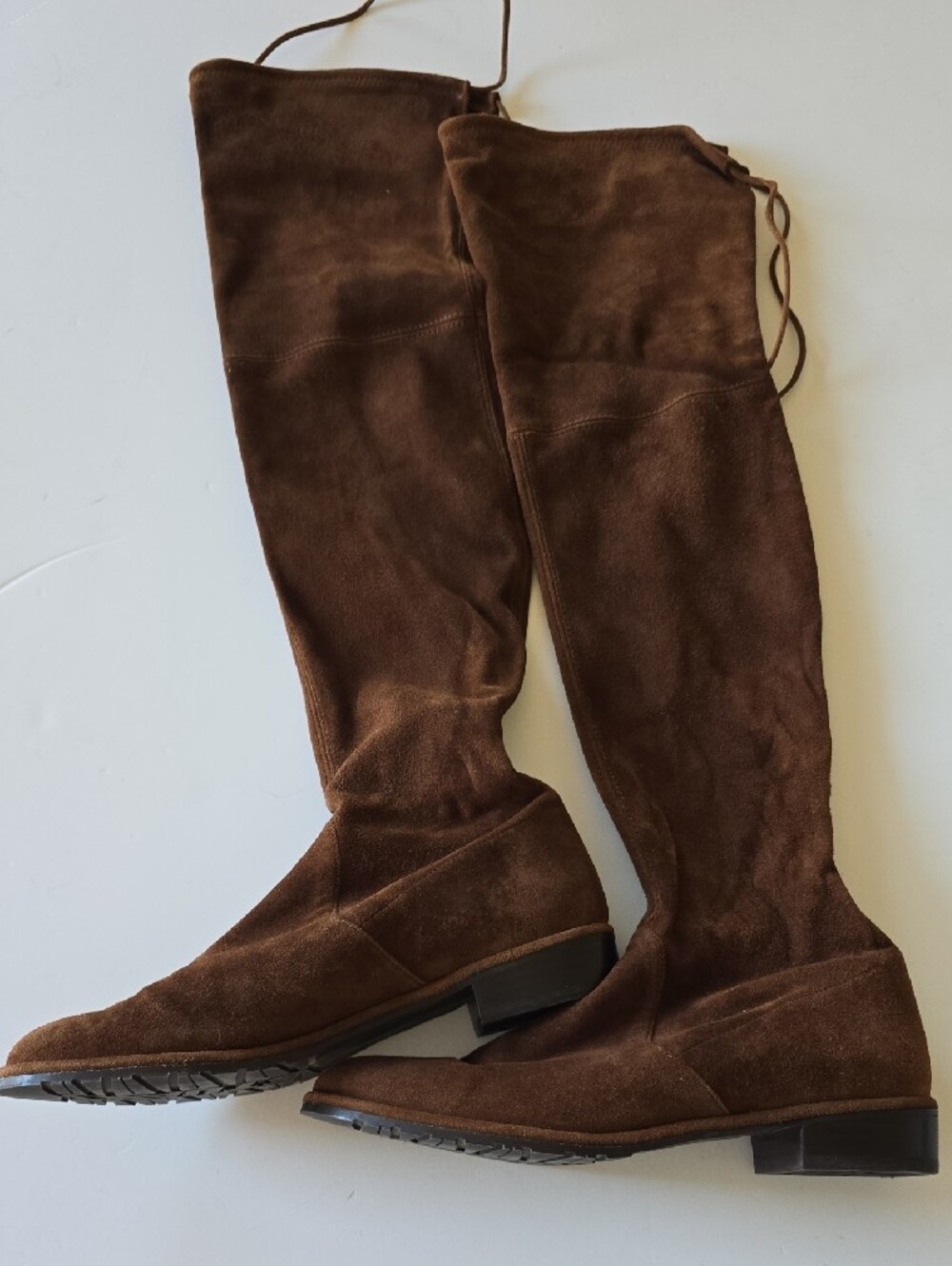 Stuart Weitzman Over-the-Knee Suede Boots - Brown